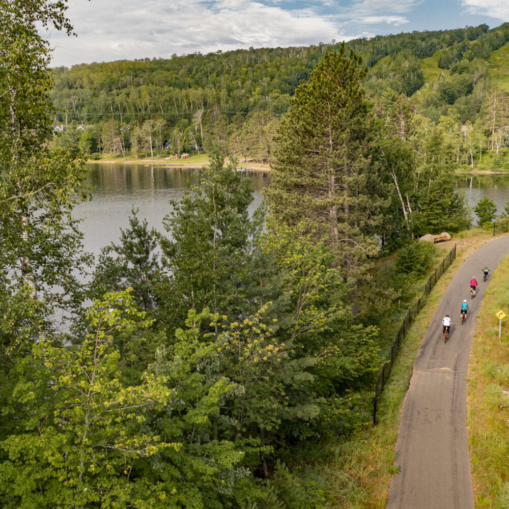 The paved Mesabi Trail in northern Minnesota is 163 miles long.