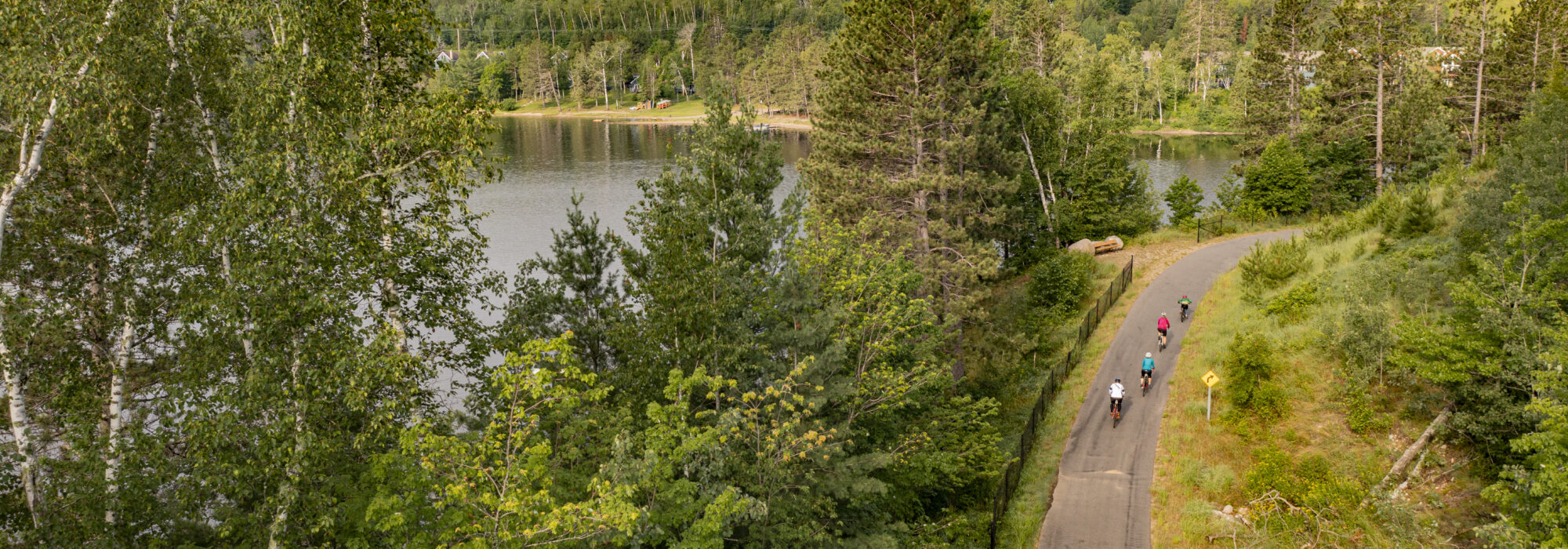 The paved Mesabi Trail in northern Minnesota is 163 miles long.