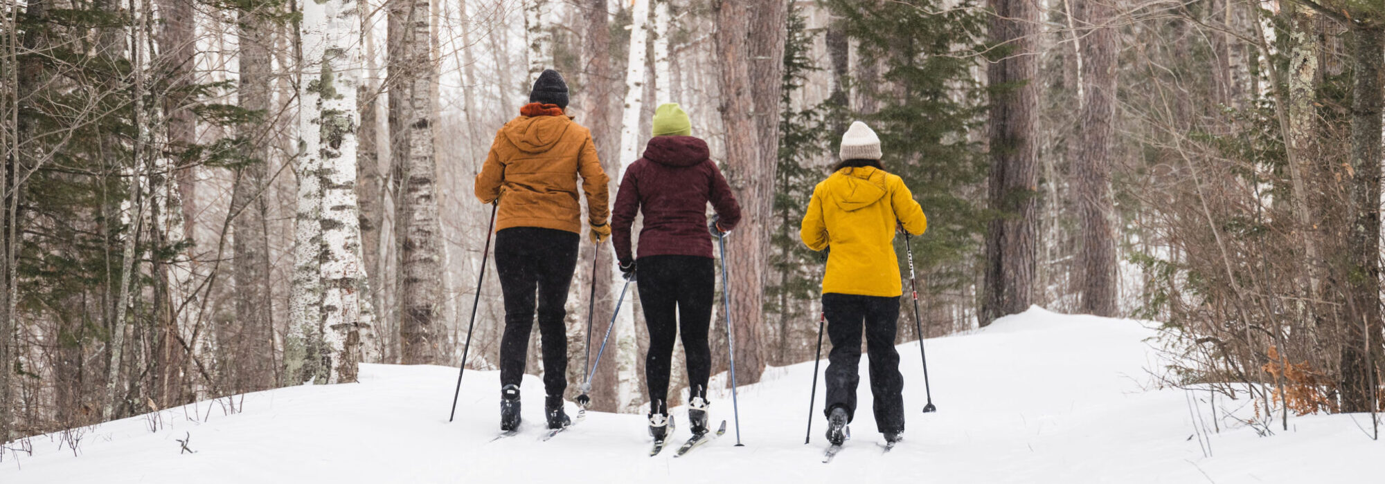 banner xc three nordic girls backs Old Saw