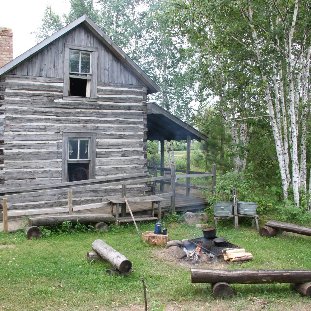 An original pioneer homestead used by white "settlers" in northern Minnesota is open to the public at Minnesota Discovery Center in Chisholm.