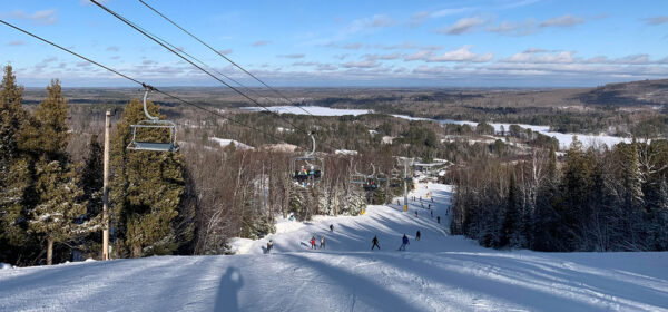 Giants Ridge is a resort in northern Minnesota that has excellent skiing as shown here