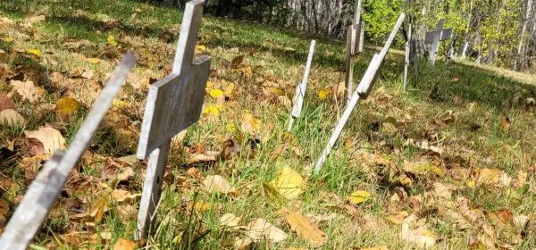 A potter's field cemetery in Buhl, MN that is said to be haunted.